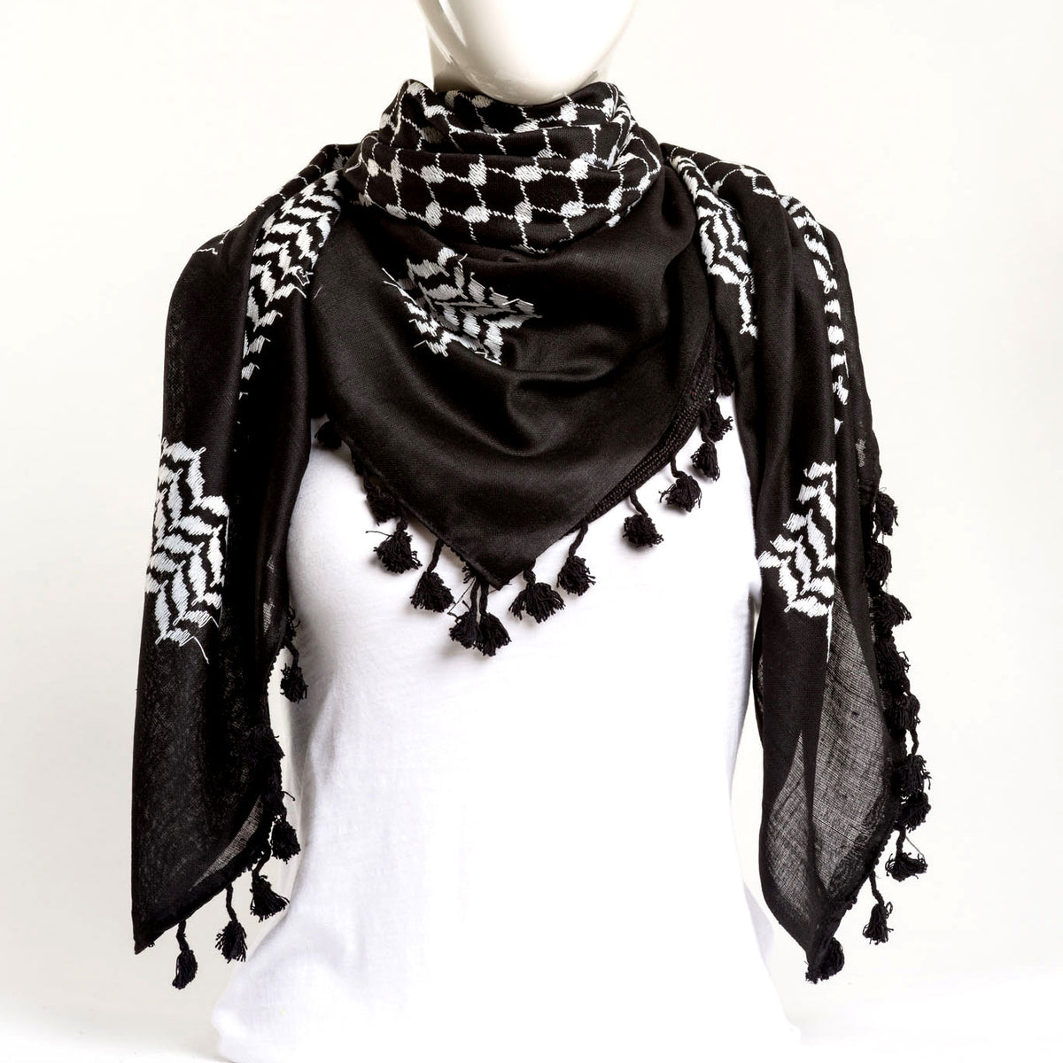 Authentic Hand Loomed Shawl (Jett)